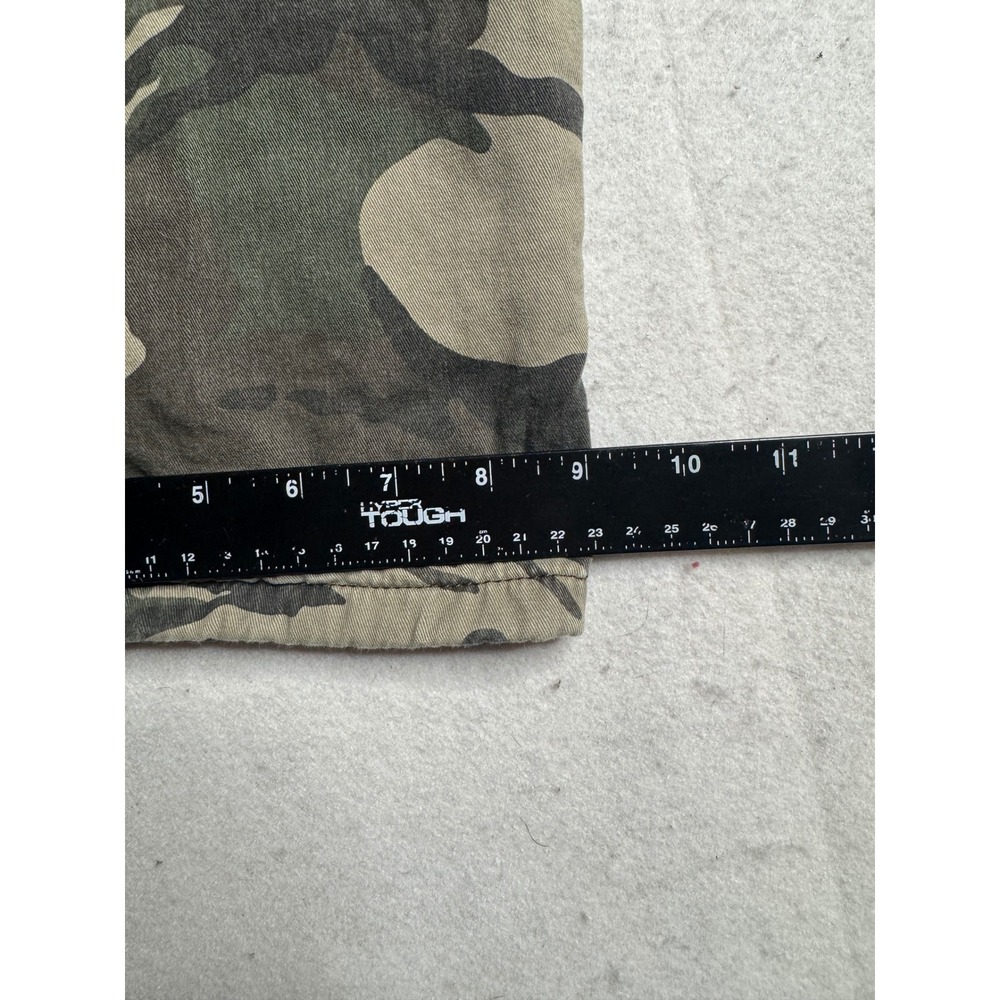 Wrangler Mens Fleece Lined Relaxed Fit Camo Cargo Pants 38x32 Green Brown Camo - Picture 6 of 12